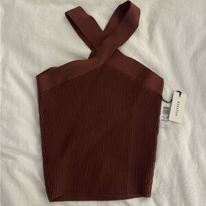 Aritzia Sculpt Knit Criss Cross Tank